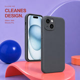 iPhone 15 - Silikon Hülle Soft-Touch Anthrazit