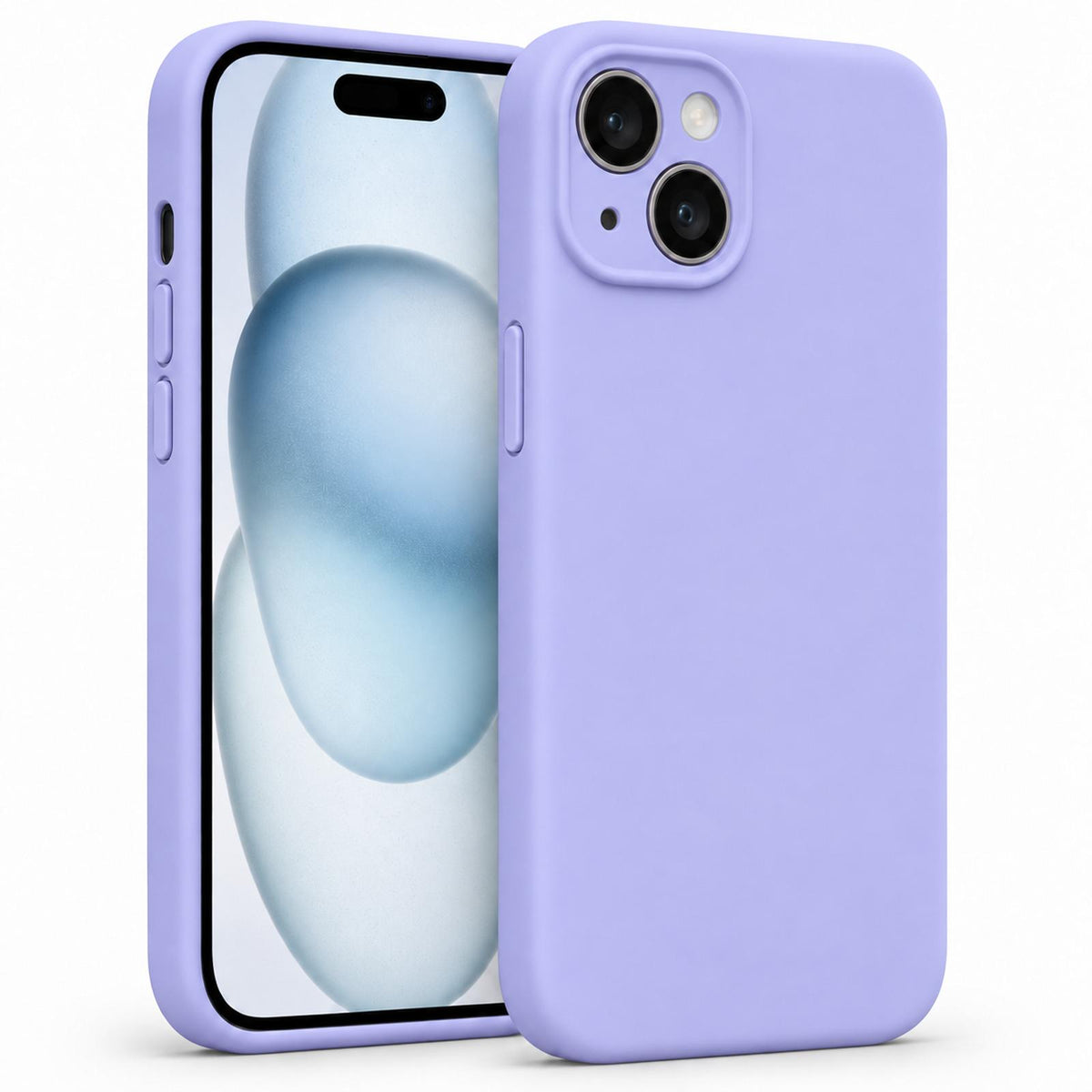 iPhone 15 - Silikon Hülle Soft-Touch Lavendel