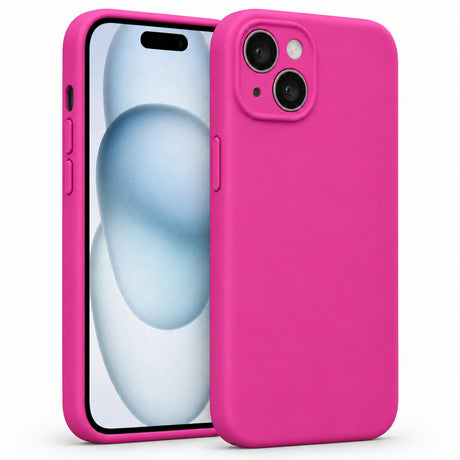 iPhone 15 - Silikon Hülle Soft-Touch Magenta