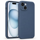 iPhone 15 - Silikon Hülle Soft-Touch Mitternachtsblau