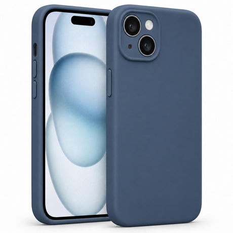 iPhone 15 - Silikon Hülle Soft-Touch Mitternachtsblau
