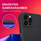 iPhone 15 Pro Max - Silikon Hülle Soft-Touch Schwarz