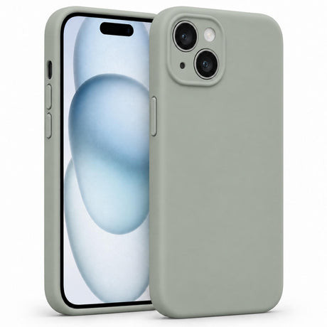 iPhone 15 - Silikon Hülle Soft-Touch Salbei