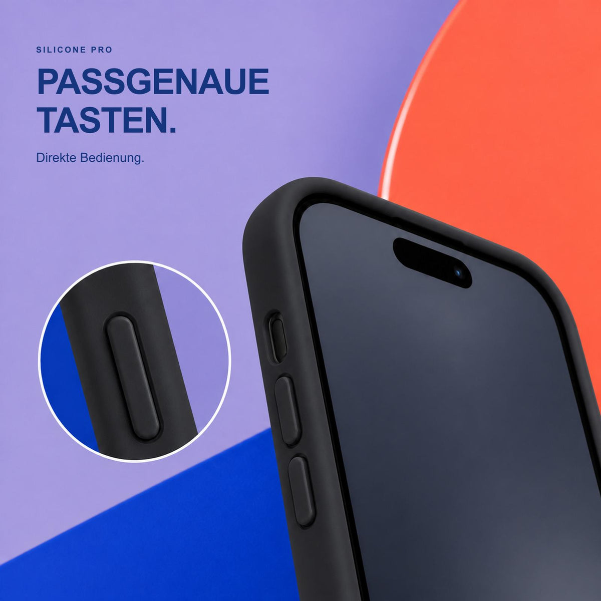 iPhone 15 - Silikon Hülle Soft-Touch Schwarz
