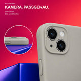 iPhone 15 - Silikon Hülle Soft-Touch Steingrau
