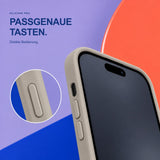 iPhone 15 - Silikon Hülle Soft-Touch Steingrau