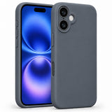 iPhone 16 - Silikon Hülle Soft-Touch Anthrazit