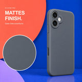 iPhone 16 - Silikon Hülle Soft-Touch Anthrazit