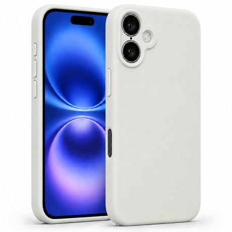 iPhone 16 - Silikon Hülle Soft-Touch Antikweiß