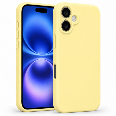 iPhone 16 - Silikon Hülle Soft-Touch Buttercreme