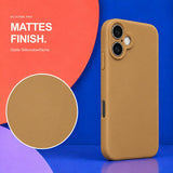 iPhone 16 - Silikon Hülle Soft-Touch Khaki / Sand