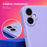 iPhone 16 - Silikon Hülle Soft-Touch Lavendel