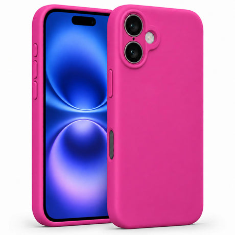 iPhone 16 - Silikon Hülle Soft-Touch Magenta