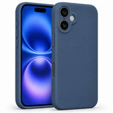 iPhone 16 - Silikon Hülle Soft-Touch Mitternachtsblau