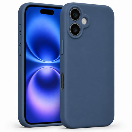 iPhone 16 - Silikon Hülle Soft-Touch Mitternachtsblau