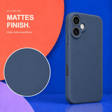 iPhone 16 - Silikon Hülle Soft-Touch Mitternachtsblau