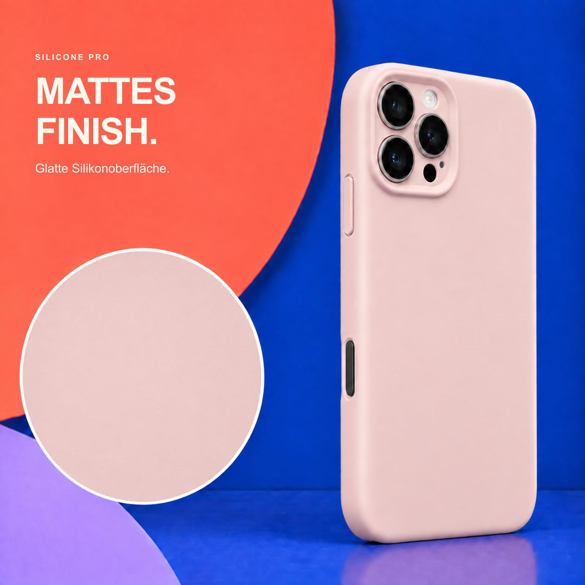iPhone 16 Pro - Silikon Hülle Soft-Touch Altrosa