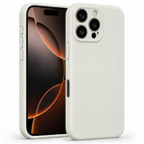 iPhone 16 Pro - Silikon Hülle Soft-Touch Antikweiß