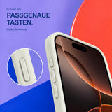 iPhone 16 Pro - Silikon Hülle Soft-Touch Antikweiß