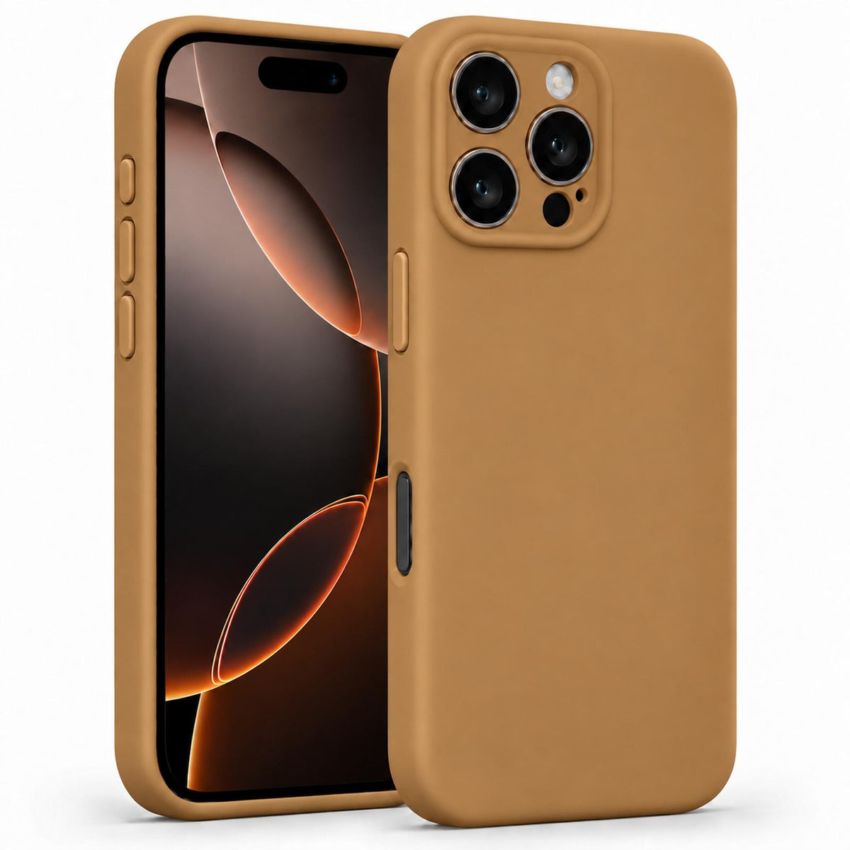 iPhone 16 Pro Max - Silikon Hülle Soft-Touch Khaki / Sand