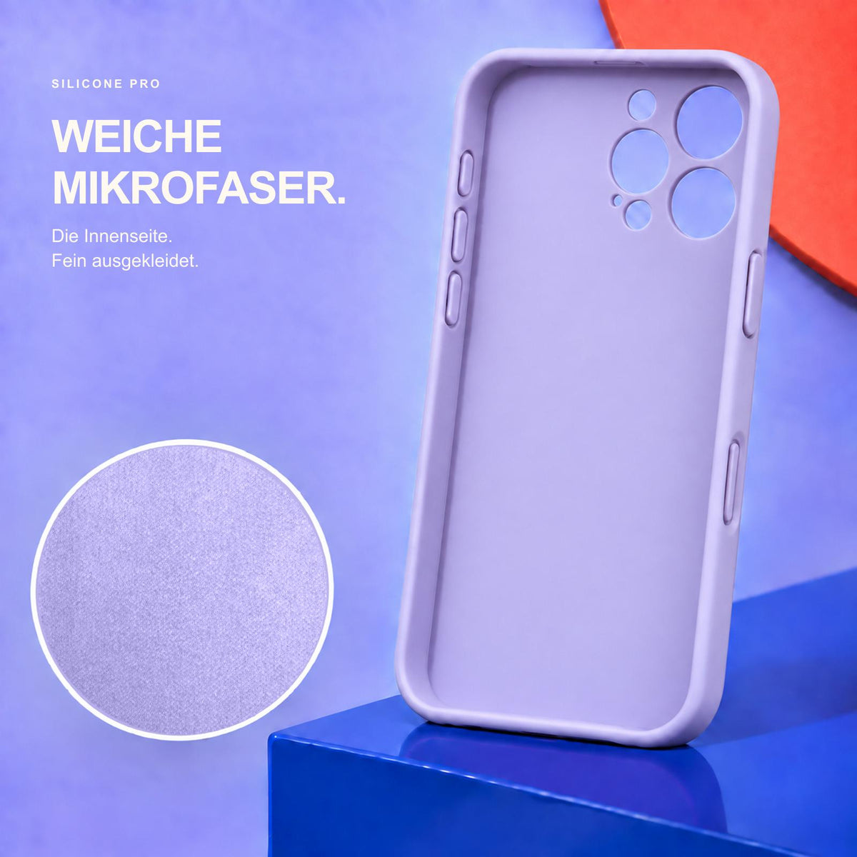 iPhone 16 Pro Max - Silikon Hülle Soft-Touch Lavendel