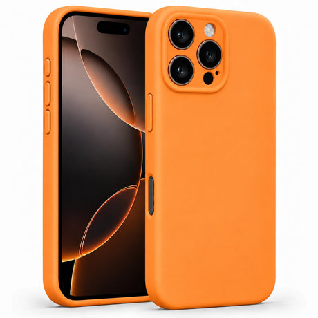 iPhone 16 Pro Max - Silikon Hülle Soft-Touch Mandarine
