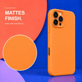 iPhone 16 Pro Max - Silikon Hülle Soft-Touch Mandarine