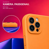 iPhone 16 Pro Max - Silikon Hülle Soft-Touch Mandarine
