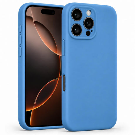 iPhone 16 Pro Max - Silikon Hülle Soft-Touch Marineblau