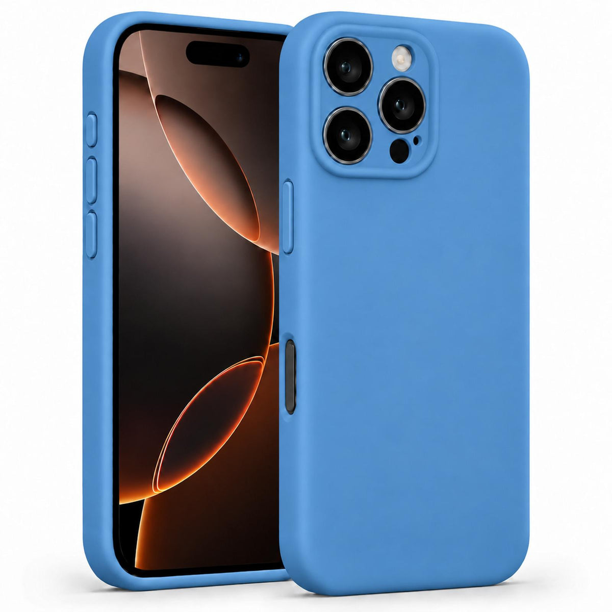 iPhone 16 Pro - Silikon Hülle Soft-Touch Marineblau