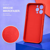 iPhone 16 Pro Max - Silikon Hülle Soft-Touch Rot