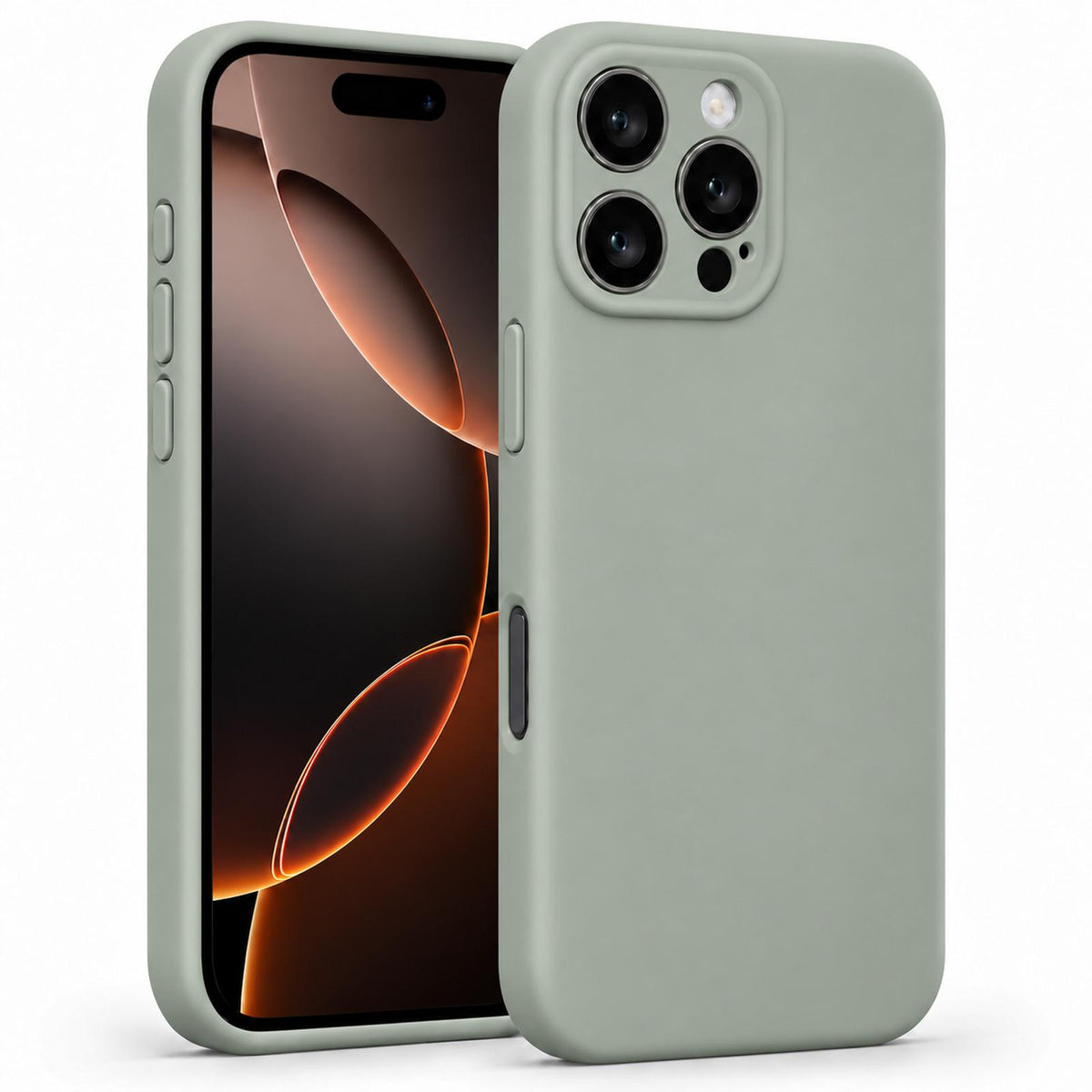 iPhone 16 Pro Max - Silikon Hülle Soft-Touch Salbei