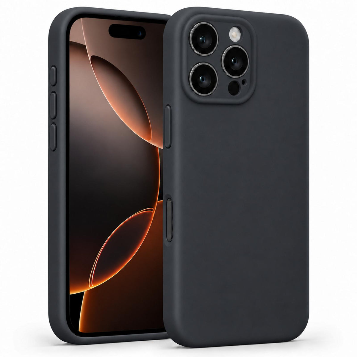 iPhone 16 Pro Max - Silikon Hülle Soft-Touch Schwarz