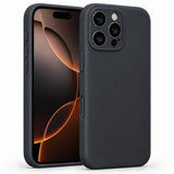 iPhone 16 Pro - Silikon Hülle Soft-Touch Schwarz