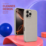 iPhone 16 Pro Max - Silikon Hülle Soft-Touch Steingrau