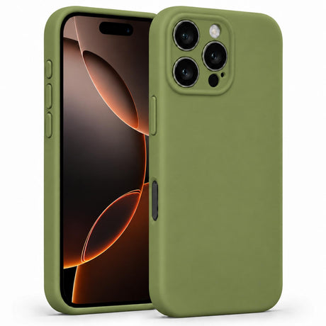 iPhone 16 Pro Max - Silikon Hülle Soft-Touch Tannengrün