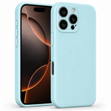 iPhone 16 Pro Max - Silikon Hülle Soft-Touch Wolkenblau