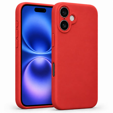 iPhone 16 - Silikon Hülle Soft-Touch Rot