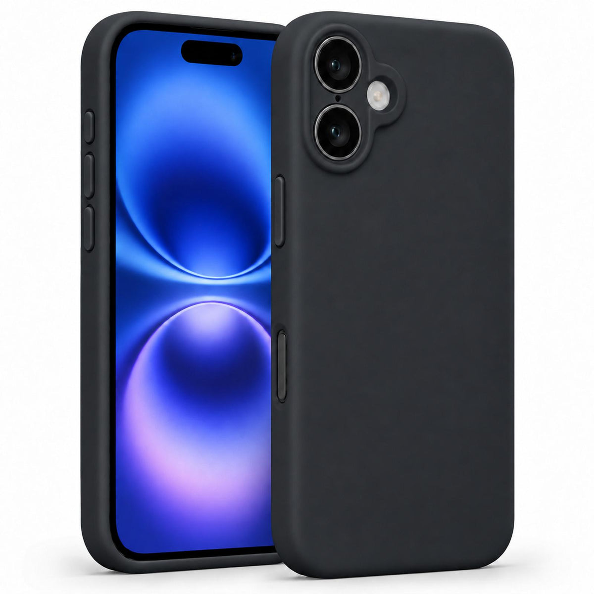 iPhone 16 - Silikon Hülle Soft-Touch Schwarz
