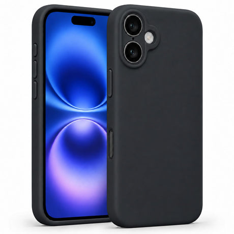 iPhone 16 - Silikon Hülle Soft-Touch Schwarz