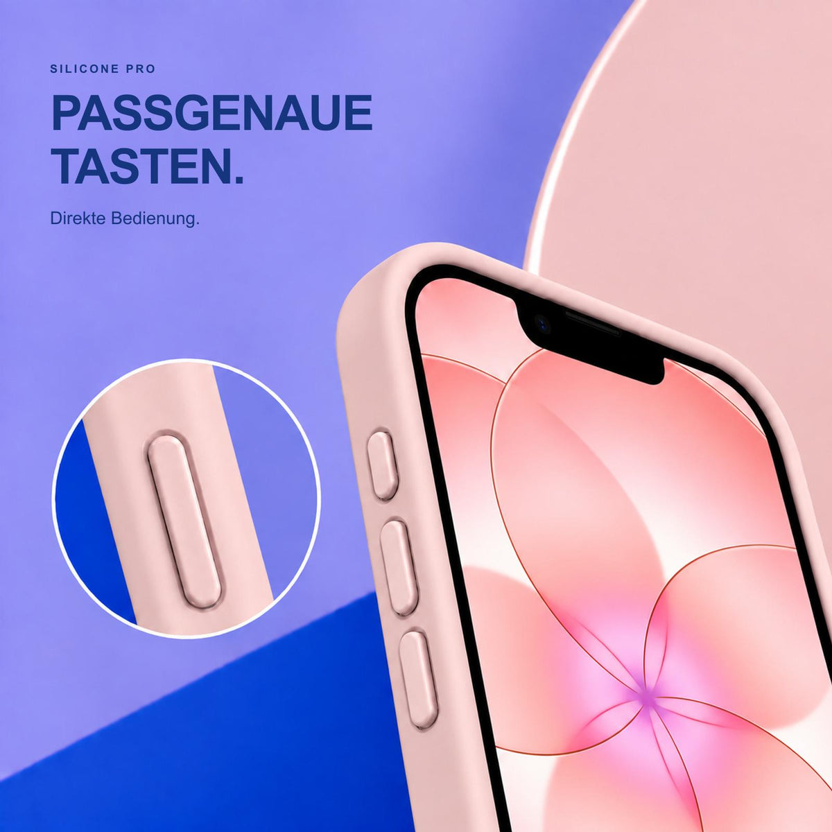 iPhone 16e / 17e - Silikon Hülle Soft-Touch Altrosa
