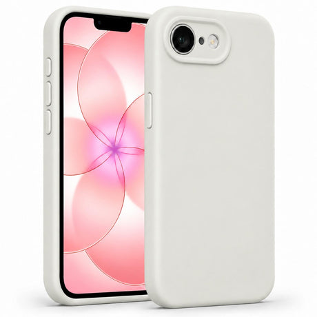 iPhone 16e / 17e - Silikon Hülle Soft-Touch Antikweiß