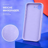 iPhone 16e / 17e - Silikon Hülle Soft-Touch Lavendel