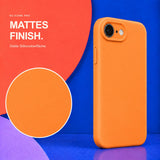 iPhone 16e / 17e - Silikon Hülle Soft-Touch Mandarine