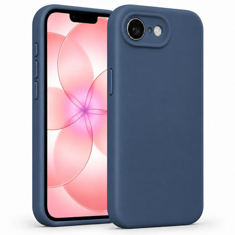 iPhone 16e / 17e - Silikon Hülle Soft-Touch Mitternachtsblau