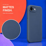 iPhone 16e / 17e - Silikon Hülle Soft-Touch Mitternachtsblau
