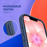 iPhone 16e / 17e - Silikon Hülle Soft-Touch Mitternachtsblau