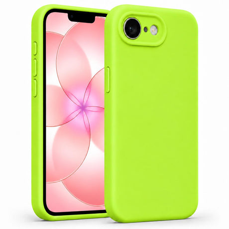iPhone 16e / 17e - Silikon Hülle Soft-Touch Neon-Grün