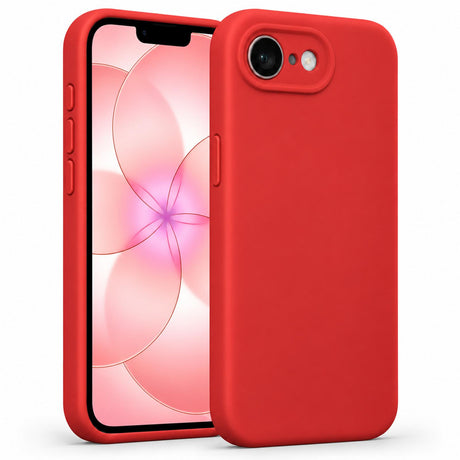 iPhone 16e / 17e - Silikon Hülle Soft-Touch Rot