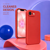 iPhone 16e / 17e - Silikon Hülle Soft-Touch Rot